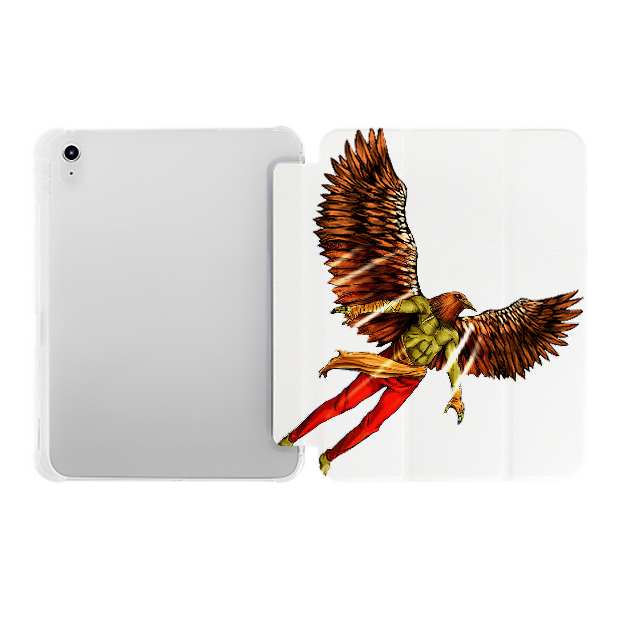 （画像用） 遊☆戯☆王 Yu-Gi-Oh! IPad ケース ペン収納付き 三つ折りスタンド PUレザー×シリコン 対応機種9.5/10.5/10.9インチ